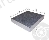  GOODWILL part AG539CF Filter, interior air