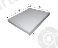  GOODWILL part AG558CF Filter, interior air