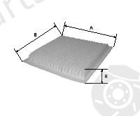  GOODWILL part AG567CF Filter, interior air
