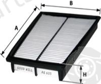  GOODWILL part AG605 Air Filter