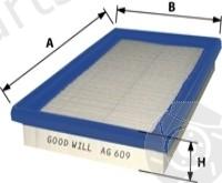  GOODWILL part AG609 Air Filter