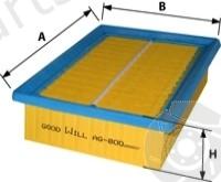  GOODWILL part AG800 Air Filter