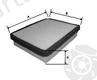  GOODWILL part AG923CF Filter, interior air