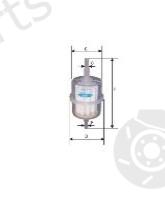  GOODWILL part FG005LUX Fuel filter