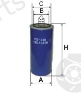  GOODWILL part FG1058 Fuel filter