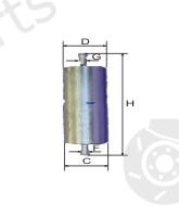  GOODWILL part FG205 Fuel filter