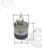  GOODWILL part FG208 Fuel filter