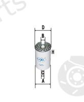  GOODWILL part FG533 Fuel filter
