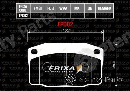  HANKOOK part FPD02 Brake Pad Set, disc brake