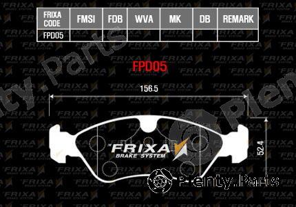  HANKOOK part FPD05 Brake Pad Set, disc brake