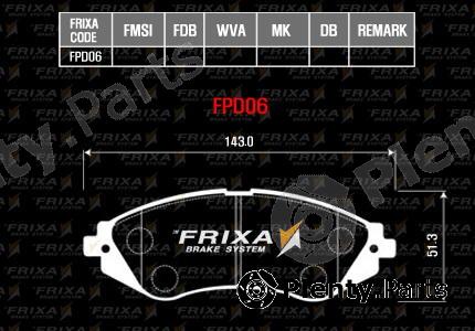  HANKOOK part FPD06 Brake Pad Set, disc brake