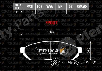  HANKOOK part FPD07 Brake Pad Set, disc brake