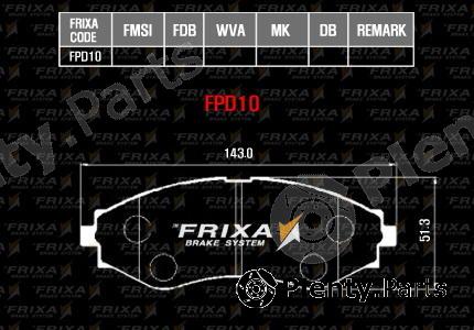  HANKOOK part FPD10 Brake Pad Set, disc brake