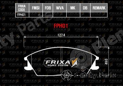  HANKOOK part FPH01 Brake Pad Set, disc brake