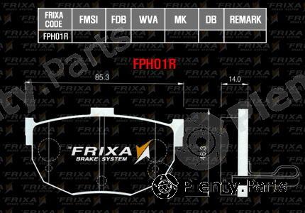  HANKOOK part FPH01R Brake Pad Set, disc brake