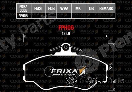  HANKOOK part FPH06 Brake Pad Set, disc brake