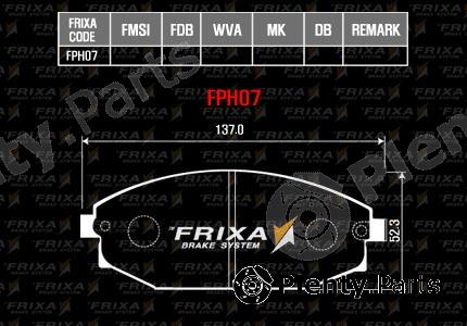  HANKOOK part FPH07 Brake Pad Set, disc brake