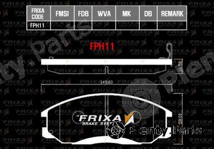  HANKOOK part FPH11 Brake Pad Set, disc brake