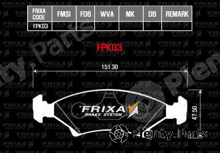  HANKOOK part FPK03 Brake Pad Set, disc brake