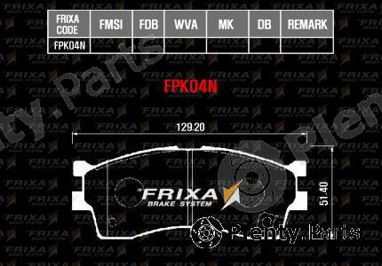  HANKOOK part FPK04N Brake Pad Set, disc brake