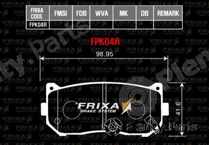 HANKOOK part FPK04R Brake Pad Set, disc brake