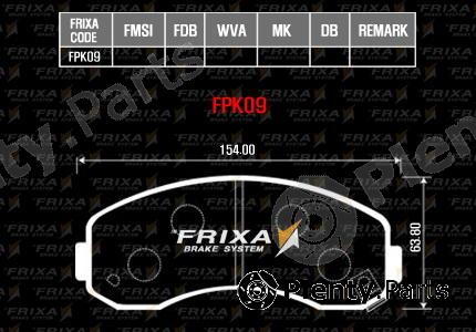  HANKOOK part FPK09 Brake Pad Set, disc brake