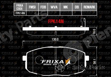  HANKOOK part FPK14N Brake Pad Set, disc brake