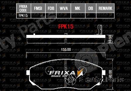  HANKOOK part FPK15 Brake Pad Set, disc brake