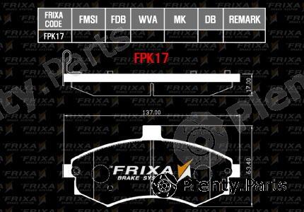  HANKOOK part FPK17 Brake Pad Set, disc brake