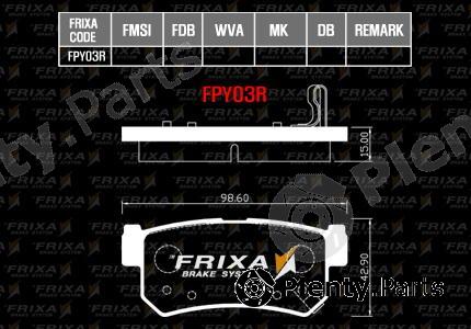  HANKOOK part FPY03R Brake Pad Set, disc brake