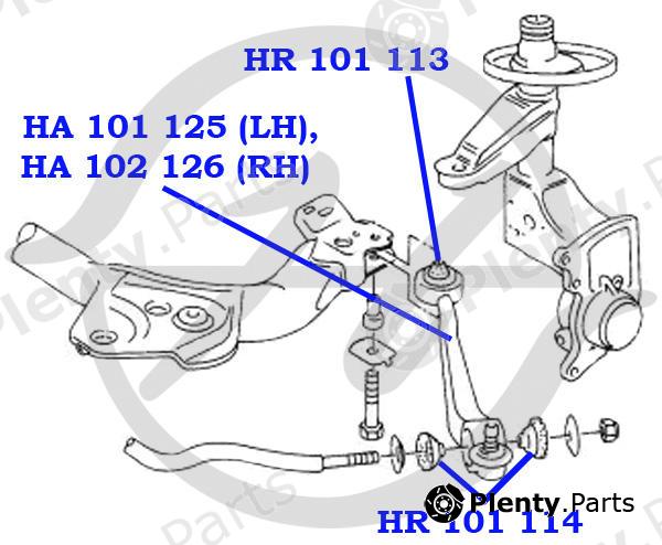  HANSE part HA101125 Replacement part
