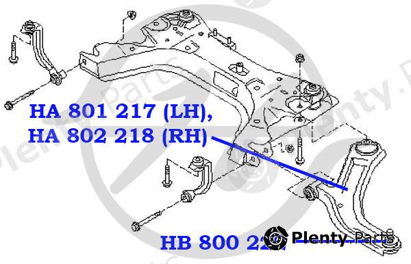  HANSE part HA801217 Replacement part