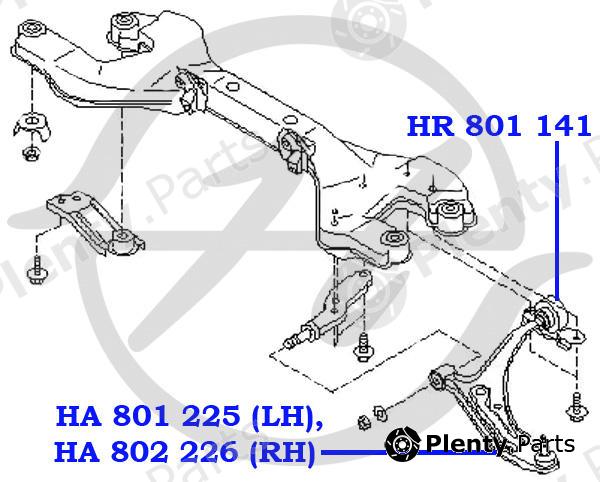  HANSE part HA801225 Replacement part