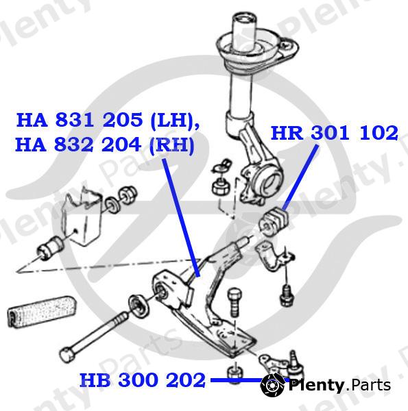  HANSE part HA831205 Replacement part