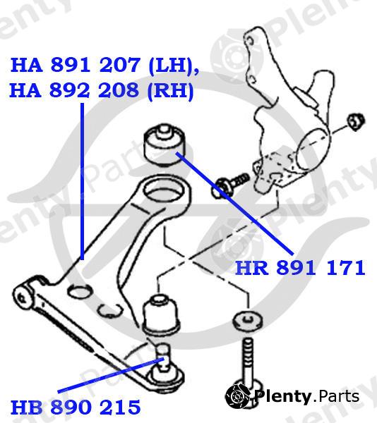  HANSE part HA891207 Replacement part