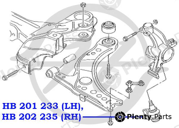 HANSE part HB201233 Replacement part