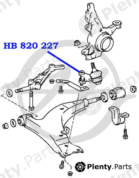  HANSE part HB820227 Lower Ball Joint Toyota RAV4 / Carina ED / Celica / Corona Exiv