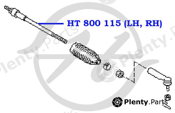  HANSE part HT800115 Tie Rod NISSAN X-TRAIL (T30)