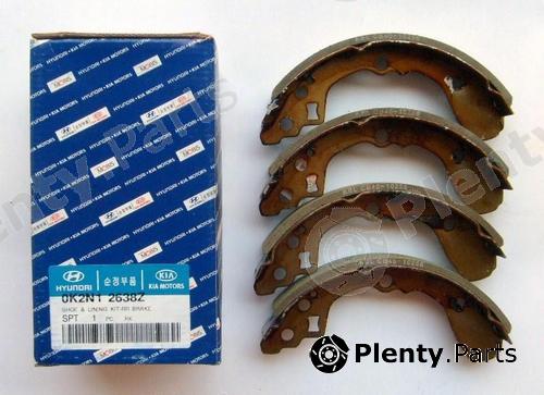 Genuine HYUNDAI / KIA (MOBIS) part 0K2N12638Z Brake Shoe Set