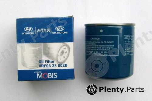 Genuine HYUNDAI / KIA (MOBIS) part 0RF03-23-802B (0RF0323802B) Oil Filter