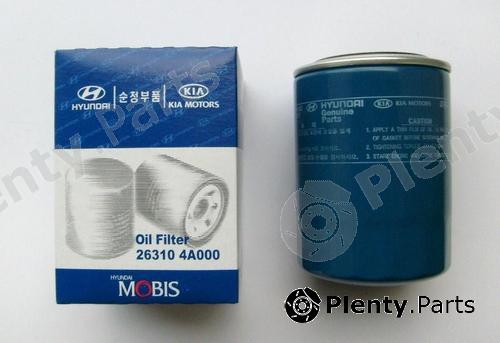 Genuine HYUNDAI / KIA (MOBIS) part 26310-4A000 (263104A000) Oil Filter