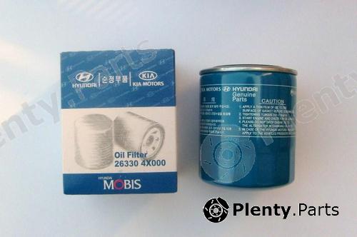 Genuine HYUNDAI / KIA (MOBIS) part 26330-4X000 (263304X000) Oil Filter