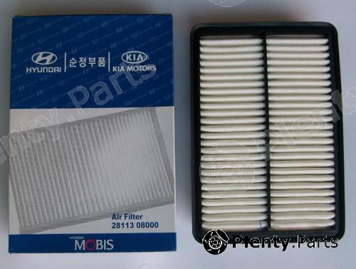 Genuine HYUNDAI / KIA (MOBIS) part 28113-08000 (2811308000) Air Filter