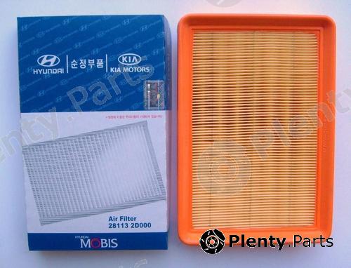 Genuine HYUNDAI / KIA (MOBIS) part 28113-2D000 (281132D000) Air Filter ...