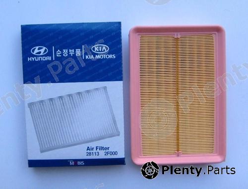 Genuine HYUNDAI / KIA (MOBIS) part 28113-2F000 (281132F000) Air Filter