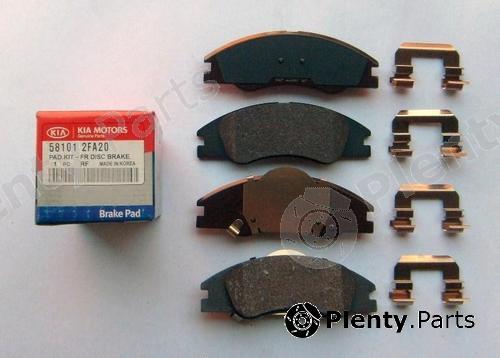 Genuine HYUNDAI / KIA (MOBIS) part 581012FA20 Brake Pad Set, disc brake