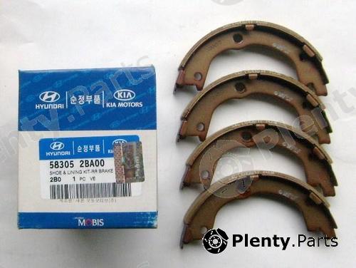 Genuine HYUNDAI / KIA (MOBIS) part 583052BA00 Brake Shoe Set, parking brake