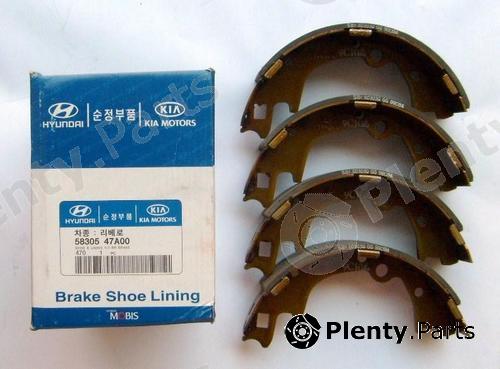 Genuine HYUNDAI / KIA (MOBIS) part 5830547A00 Brake Shoe Set