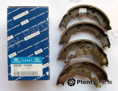 Genuine HYUNDAI / KIA (MOBIS) part 58350-1GA00 (583501GA00) Brake Shoe Set, parking brake