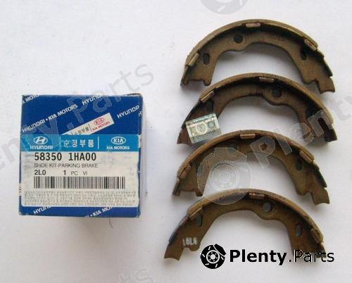 Genuine HYUNDAI / KIA (MOBIS) part 583501HA00 Brake Shoe Set, parking brake